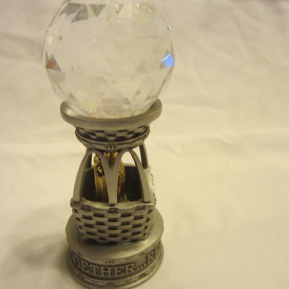 RARE 2004 MCDONALD'S/COKE OWNER/OPERATOR PEWTER & CRYSTAL HOT AIR BALLOON AWARD - Picture 4 of 7